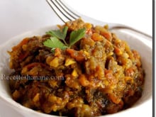 Aubergines frites à la sauce tomate