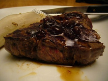 Pavé de bœuf sauce whisky