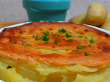 Flan de pomme de terre à  l'échalote