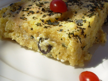 Gratin de polenta à la grecque