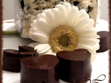 Chocolats, cœur au Roquefort