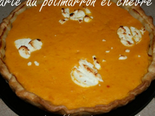 Tarte salée au potimarron et chèvre