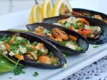 Moules farcies aux petits légumes