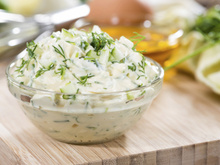 Tzatziki menthe et ciboulette