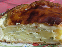 Tourte parmentière au chèvre frais