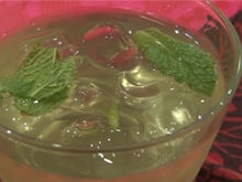 Sirop de menthe fraîche