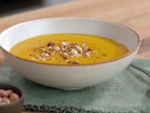 Velouté de potimarron au lait d'amandes