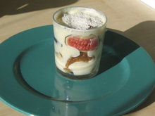 Verrines figues caramélisées au miel et citron