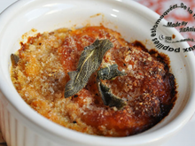 Gratin de courge et épinards à la sauge en ramequins