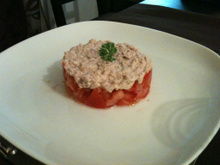 Tartare de tomate et thon