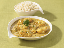 Curry de cabillaud au yaourt