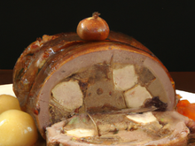 Galantine de dinde aux marrons et ses Fine de Ratte
