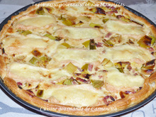 Tarte aux poireaux et au Maroilles