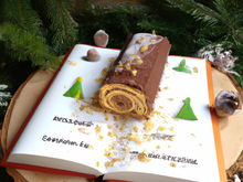 Bûche de Noël aux biscuits de Savoie