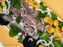 Harengs aux 5 baies et pommes de terre rissolées