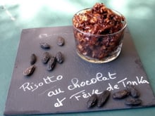 Risotto chocolat et fève de tonka