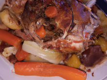 Fricassée de dinde à l'ardéchoise