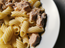 Pennes sauces au thon et aux câpres