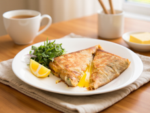 Bricks au thon, pommes de terre et œuf