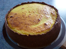 Tarte au fromage blanc et au chocolat