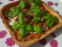 Tarte fine aux rougets et basilic