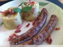 Chou frisé et saucisses aux herbes