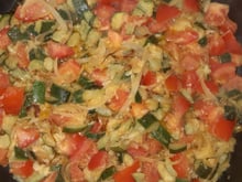 Courgettes façon ratatouille