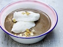 Île flottante au chocolat chaud