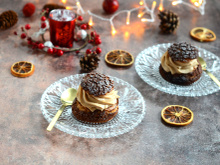 Choux craquelin au praliné et au chocolat