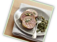 Filet d'agneau aux épinards et Carré Frais