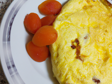 Omelette soufflée aux abricots