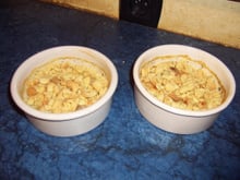 Crumble au saumon et à la crème