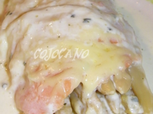 Gratin d'asperges saumon boursin