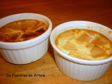 Crèmes aux pommes et fève tonka