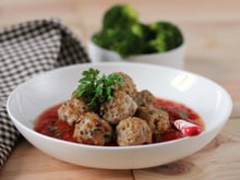 Boulettes de viande La Vache qui Rit, sauce tomate