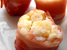 Sushis jambon cru fumé, asperges et mayo !