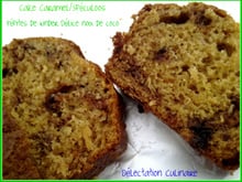 Cake au Carameloos à tartiner aux spéculoos et ses pépites de Kinder Délice à la noix de coco