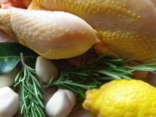 Poulet confit au citron