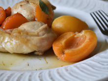 Chapon aux abricots