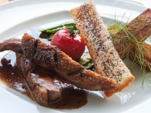 Magret de canard, sauce à l'orange