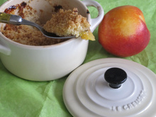 Crumble aux nectarines et au yaourt