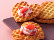 Cœur de gaufres aux 2 fraises