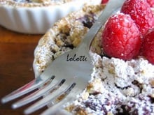 Tarte sablée aux framboises et amandes en crumble