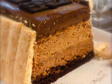 Bûche glacée aux 3 chocolats