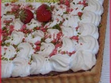 Carré meringué à la crème de fraises