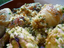 Poulet à l'ail ou Pollo al ajillo