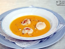 Nage de St Jacques au potimarron