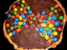 Tarte chocolat m&m's