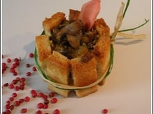 Charlottes aux champignons de Paris