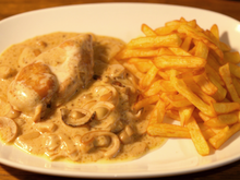 Poulet sauce au Maroilles